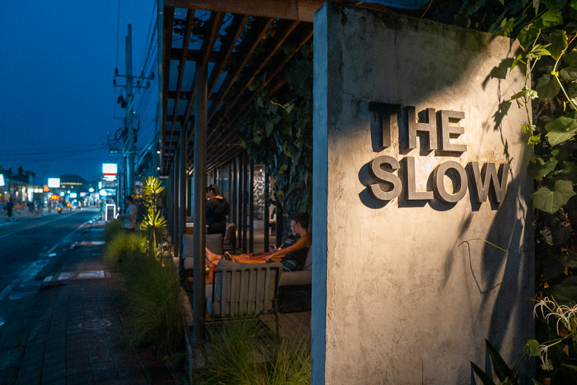 The Slow fine dining restaurant in Canggu.