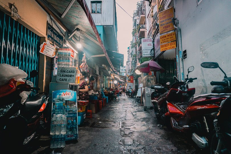 Back alleys in Ho Chi Minh City