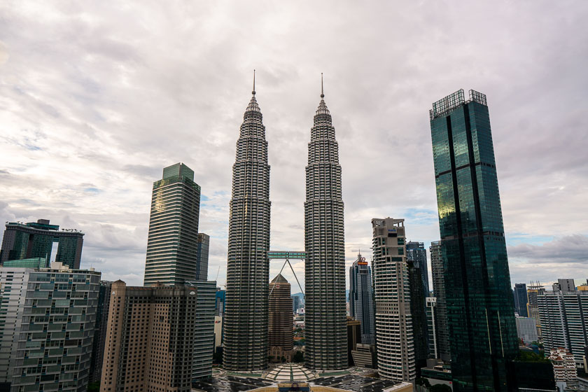 Petronas towers in KL city centre.
