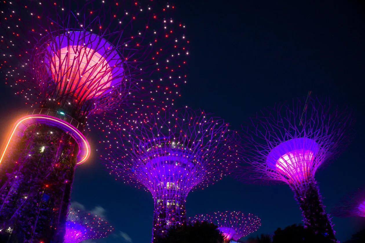 Singapore Gardens by the Bay Light Show.