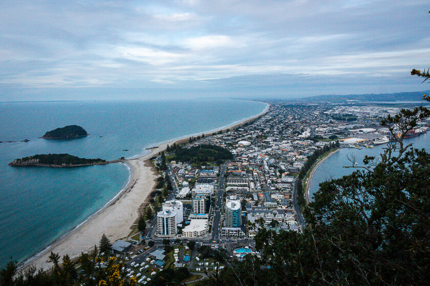 View over Mount Maunganui.