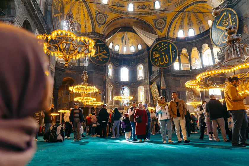 Hagia Sophia interior.