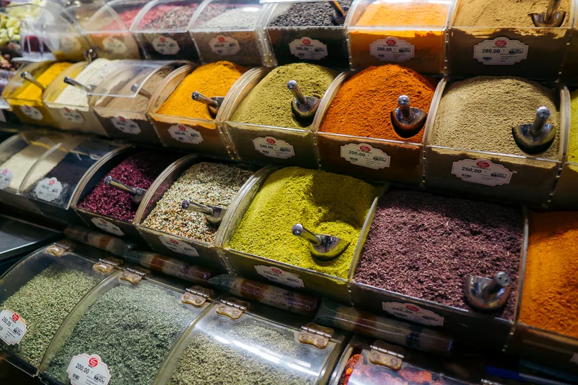 Istanbul spice market.